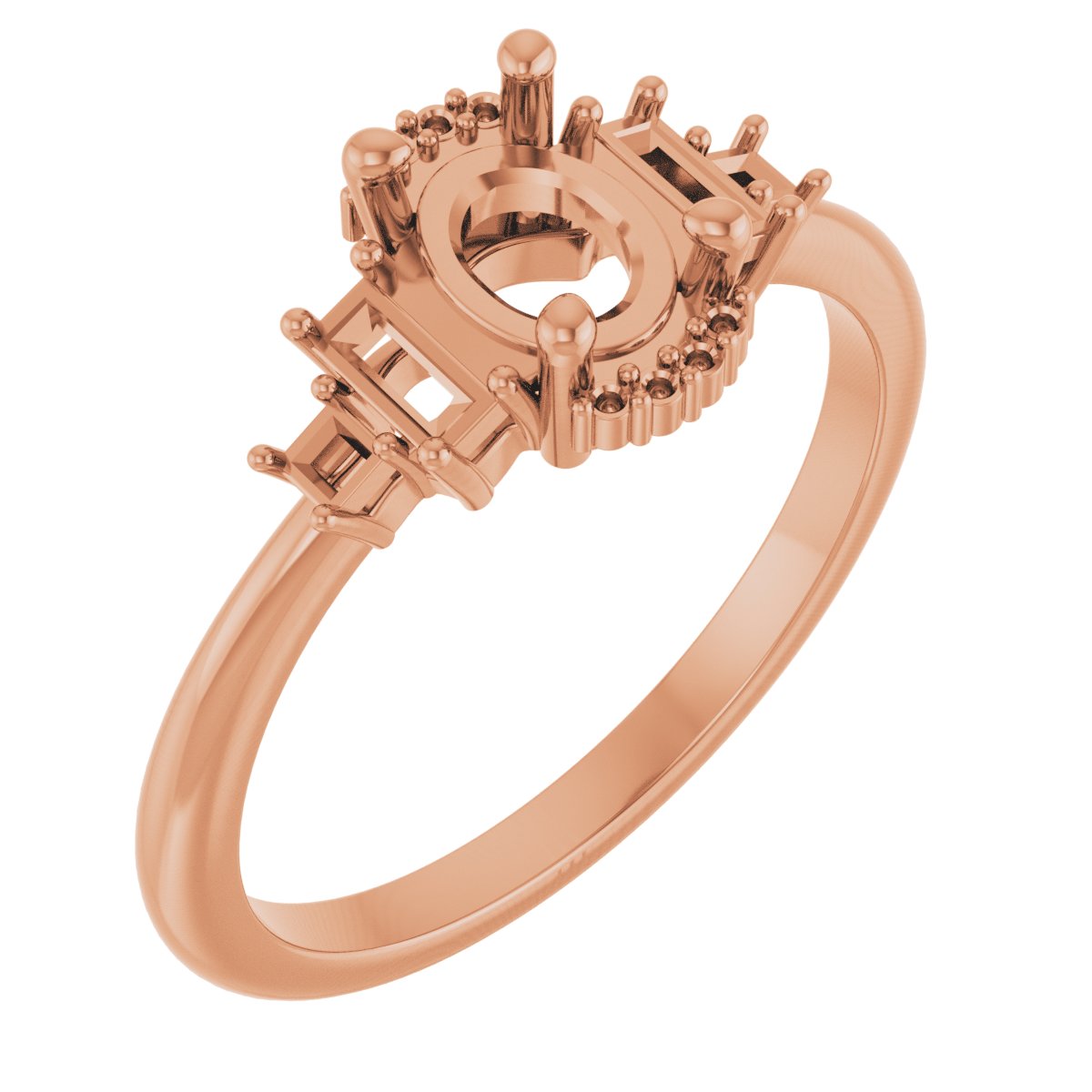 Accented Engagement Ring or Band