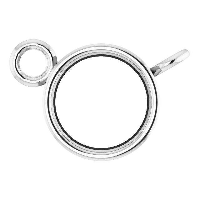 Bezel-Set Solitaire Necklace Center