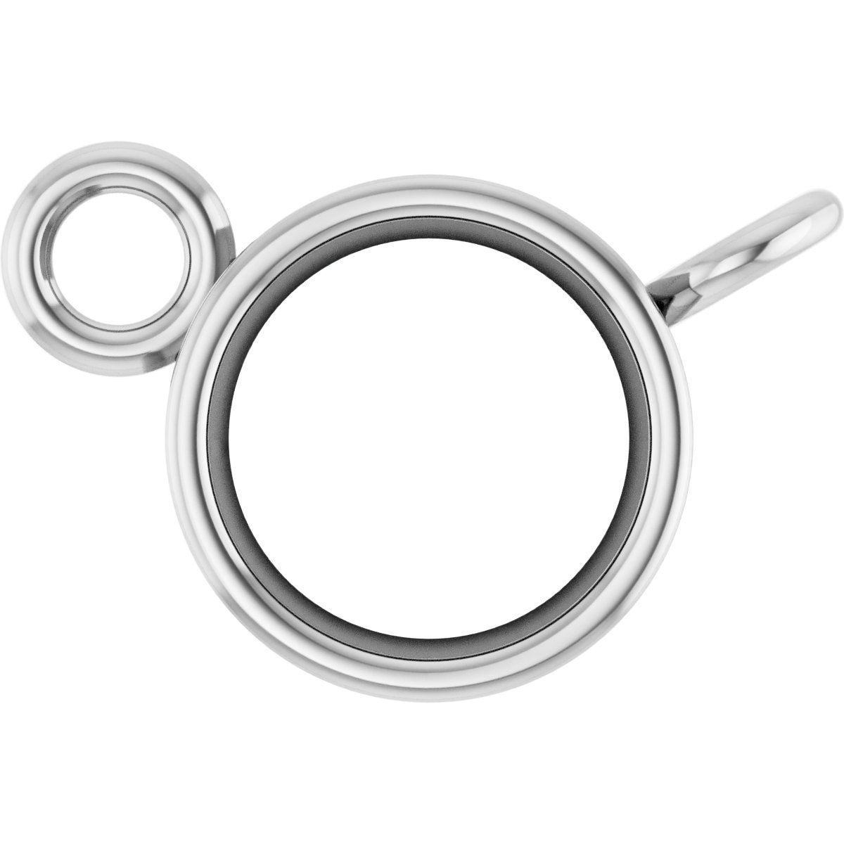 Bezel-Set Solitaire Necklace Center