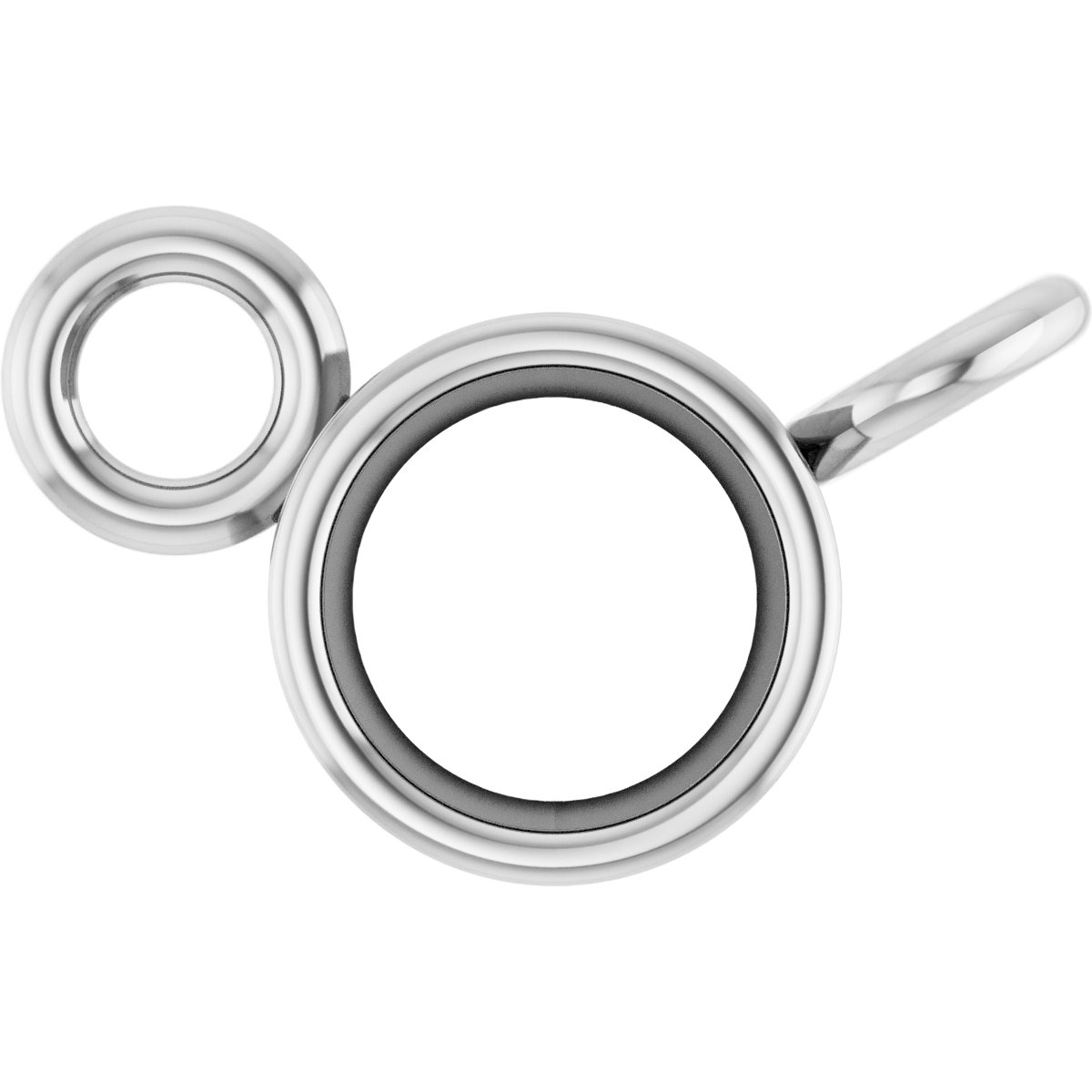 Bezel-Set Solitaire Necklace Center