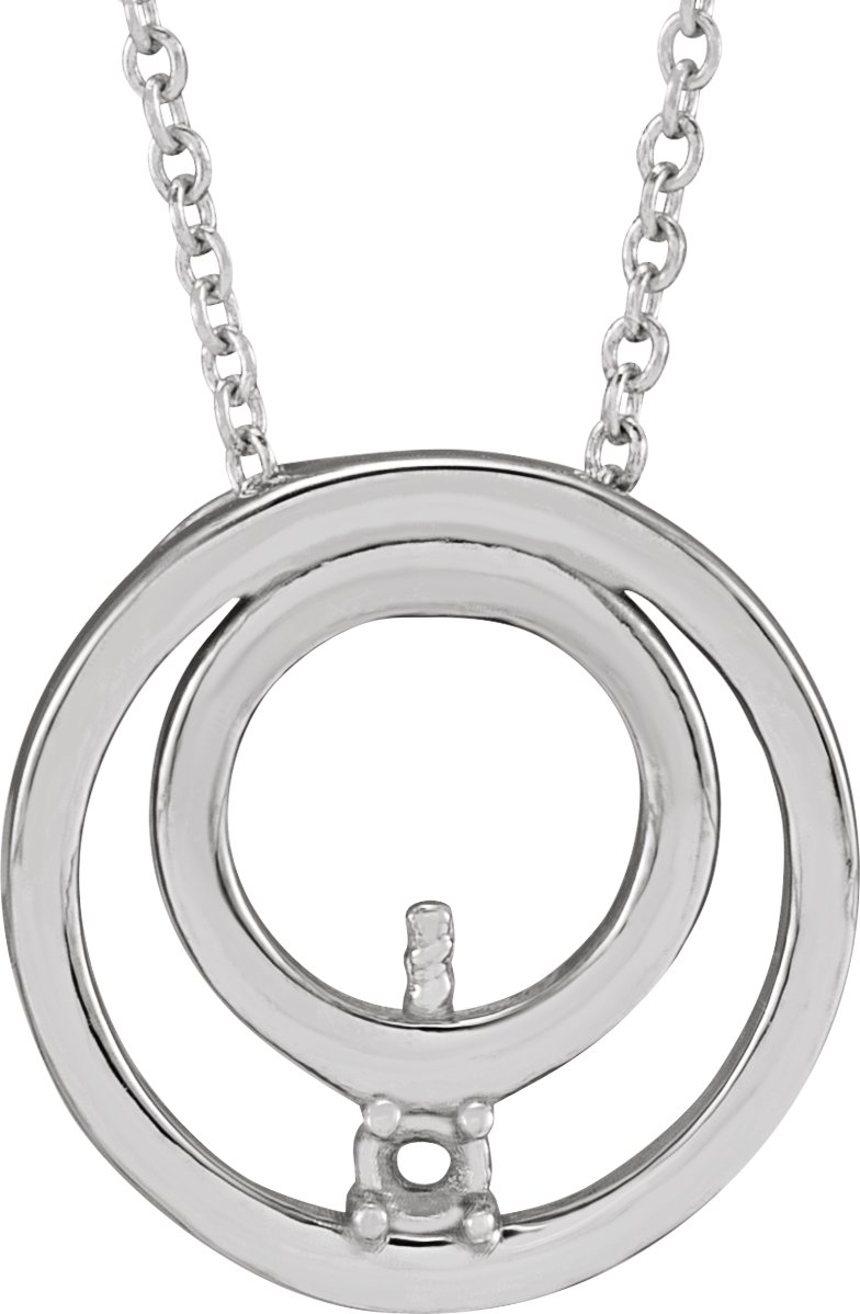 Family Pearl Circle Necklace or Pendant