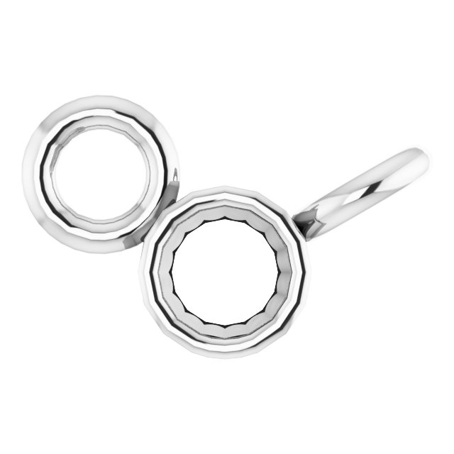 Bezel-Set Solitaire Necklace Center