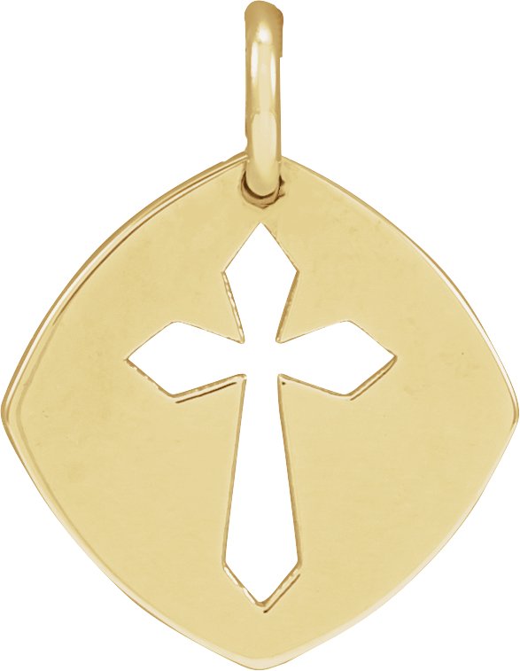 Pierced Cross Necklace or Pendant