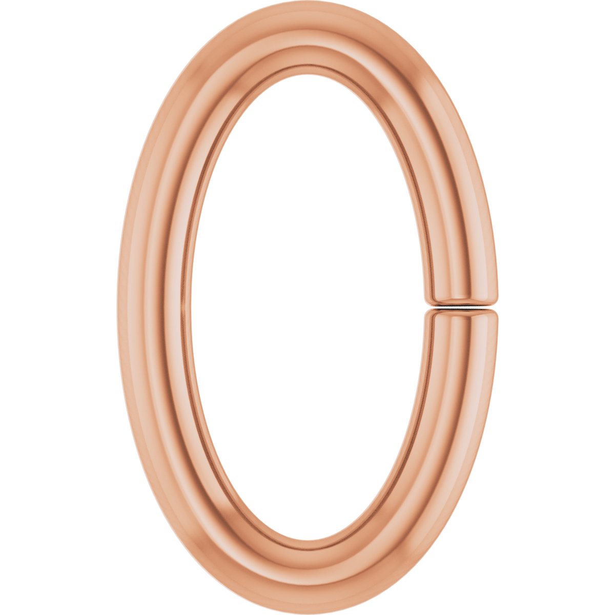 4x2 mm ID Oval Jump Ring with Round Wire
