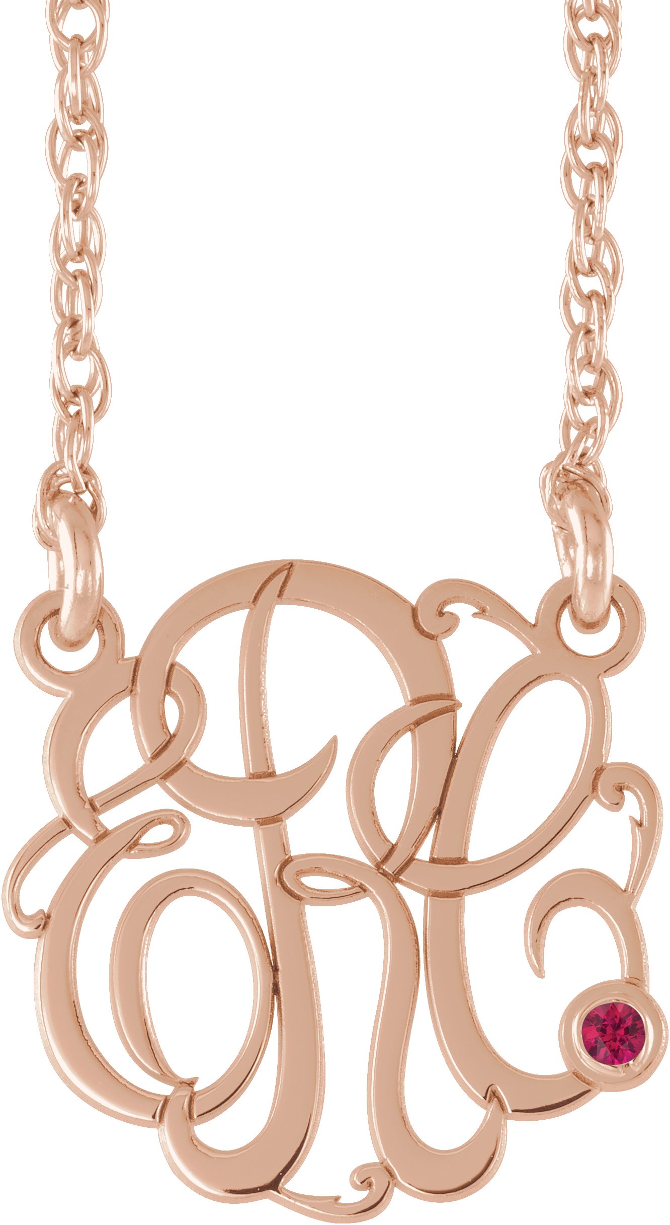 Script Monogram Necklace