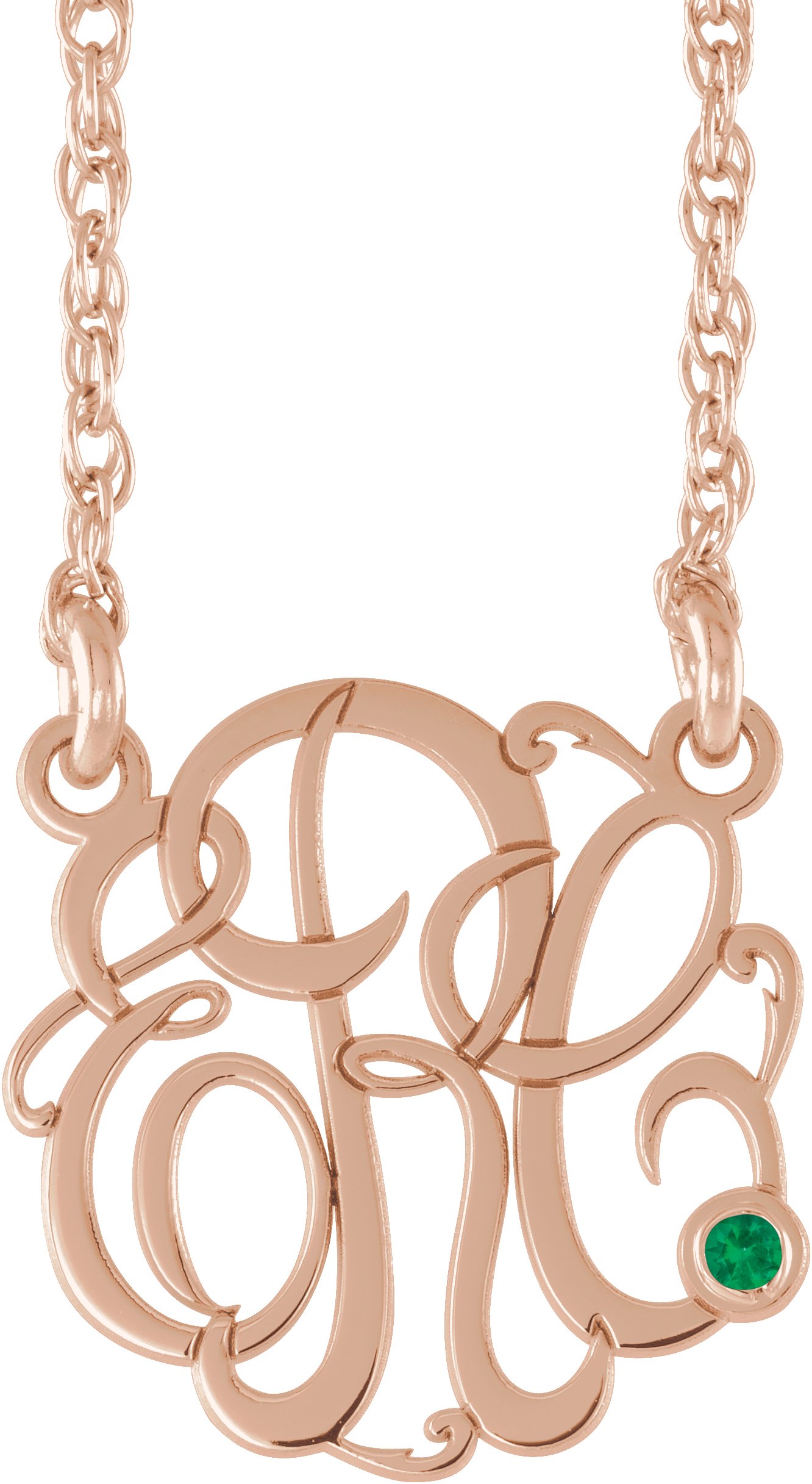 Script Monogram Necklace
