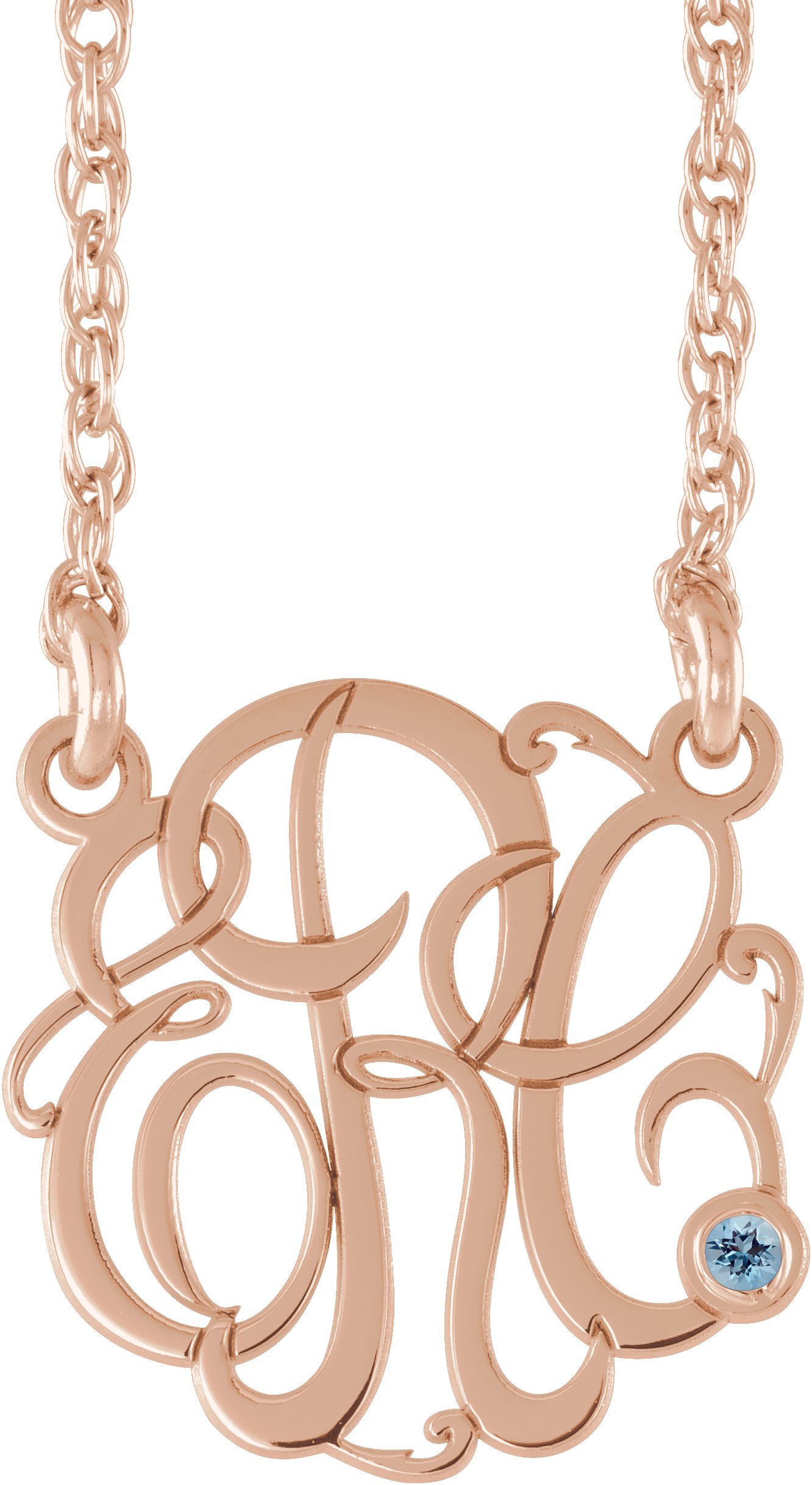 Script Monogram Necklace
