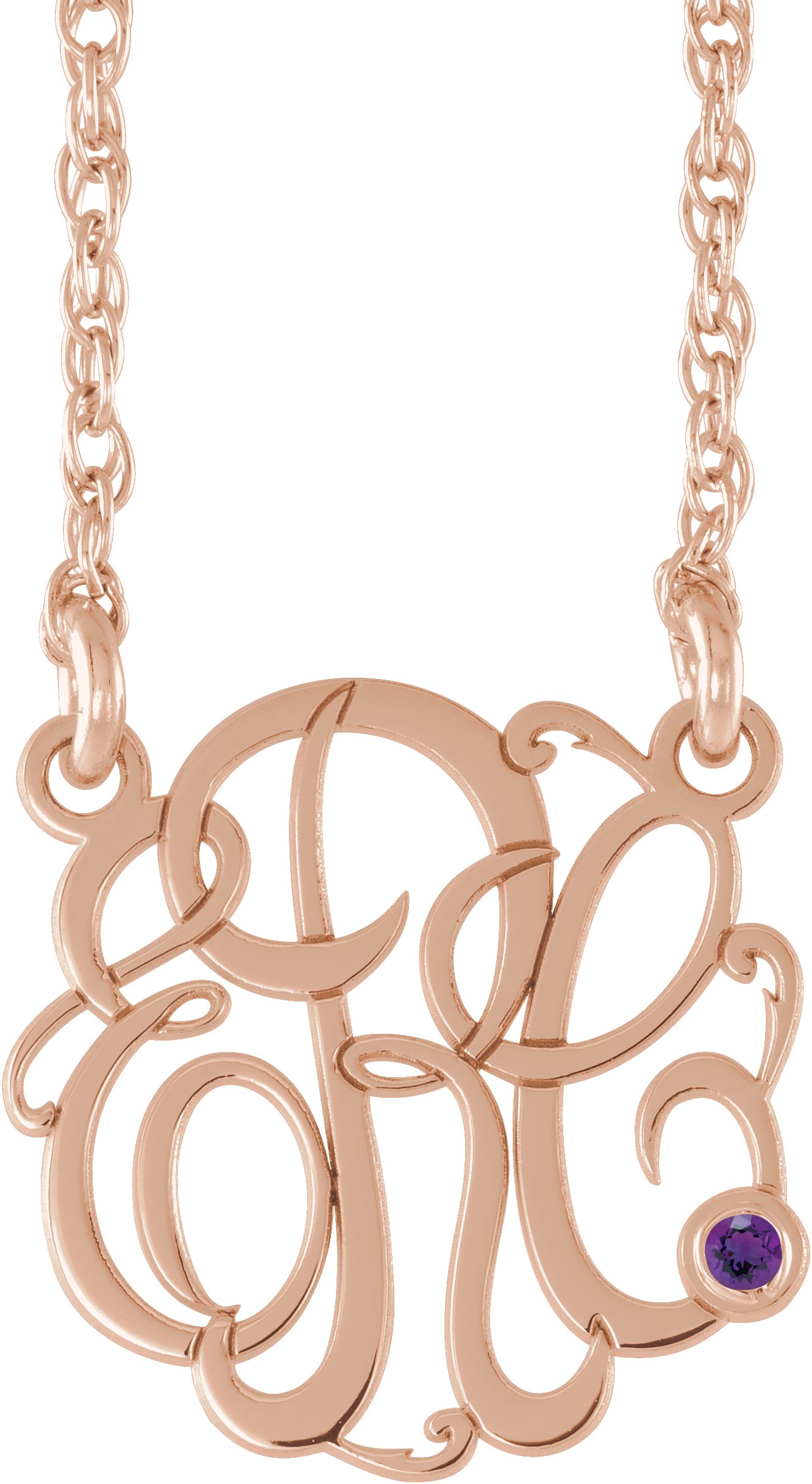 Script Monogram Necklace
