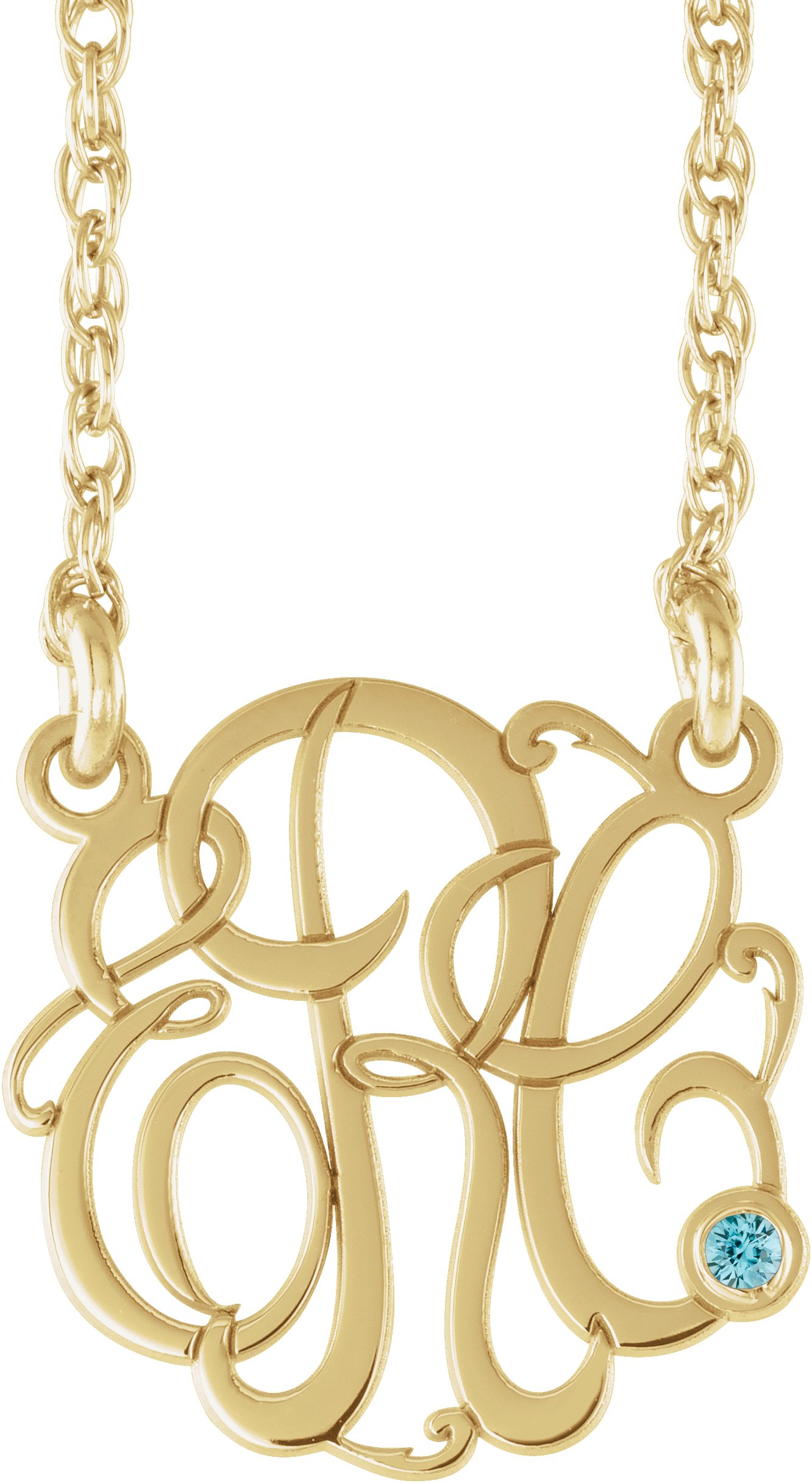 Script Monogram Necklace