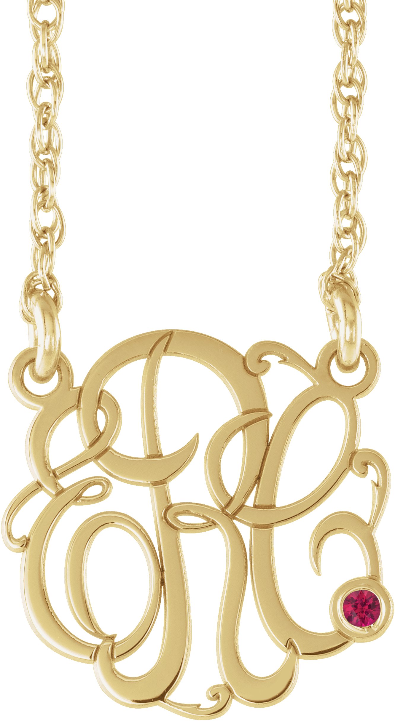 Script Monogram Necklace