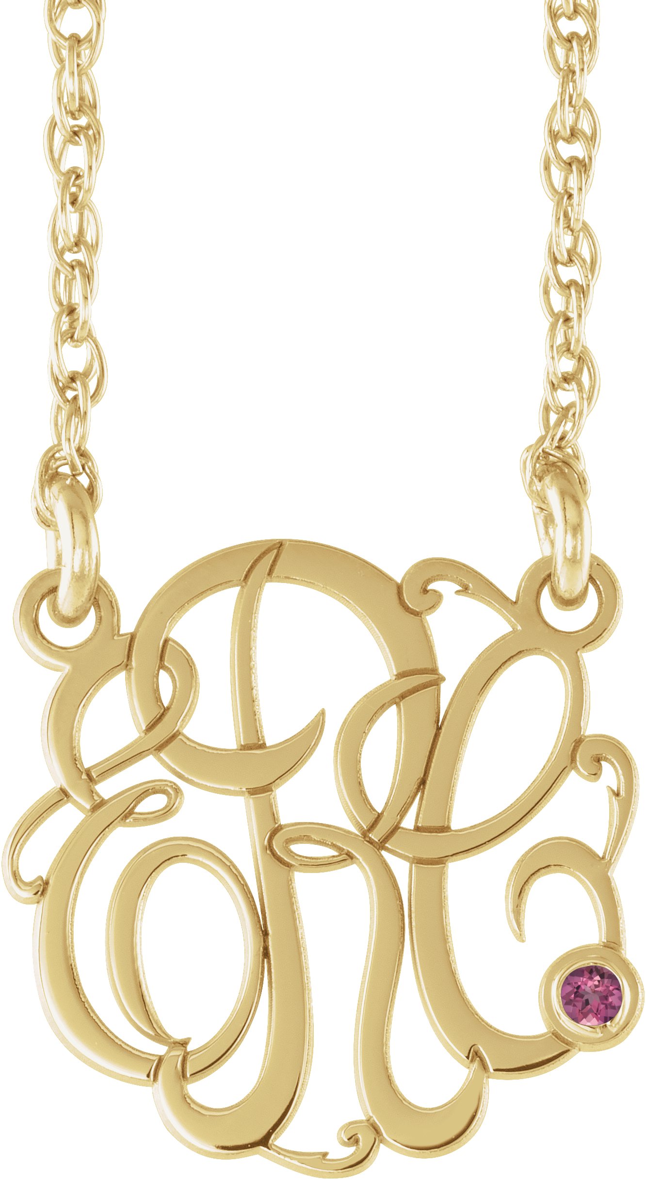 Script Monogram Necklace