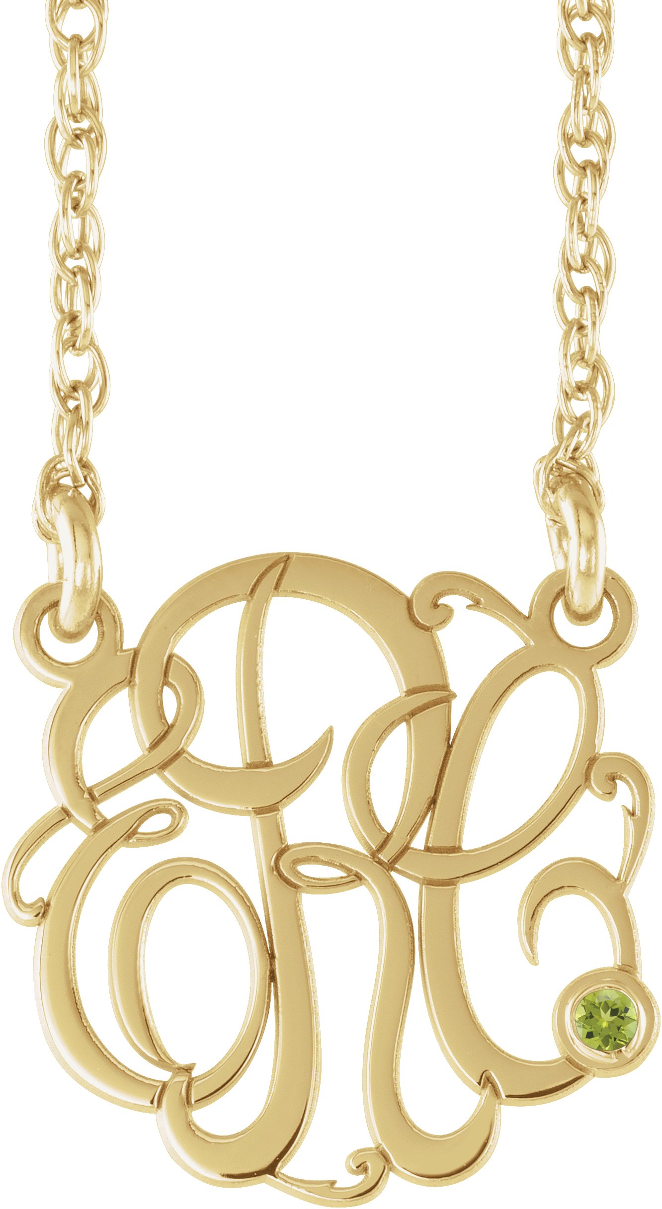 Script Monogram Necklace