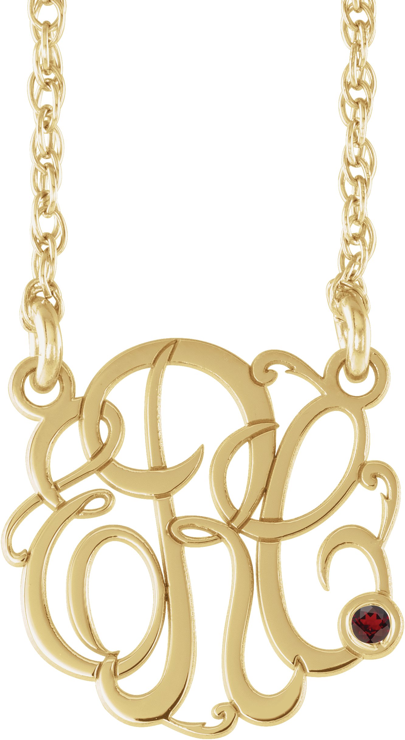 Script Monogram Necklace