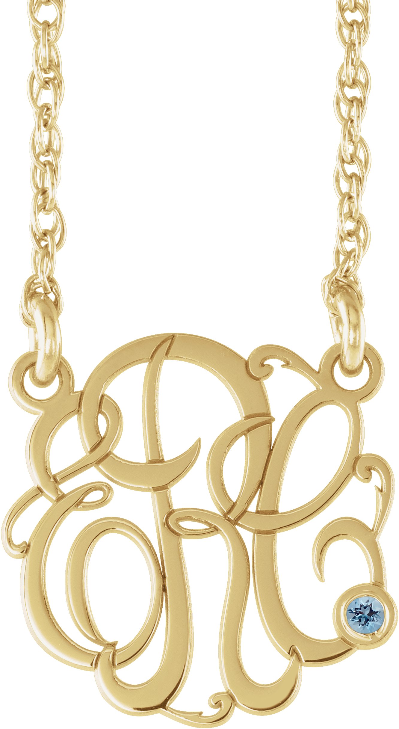 Script Monogram Necklace