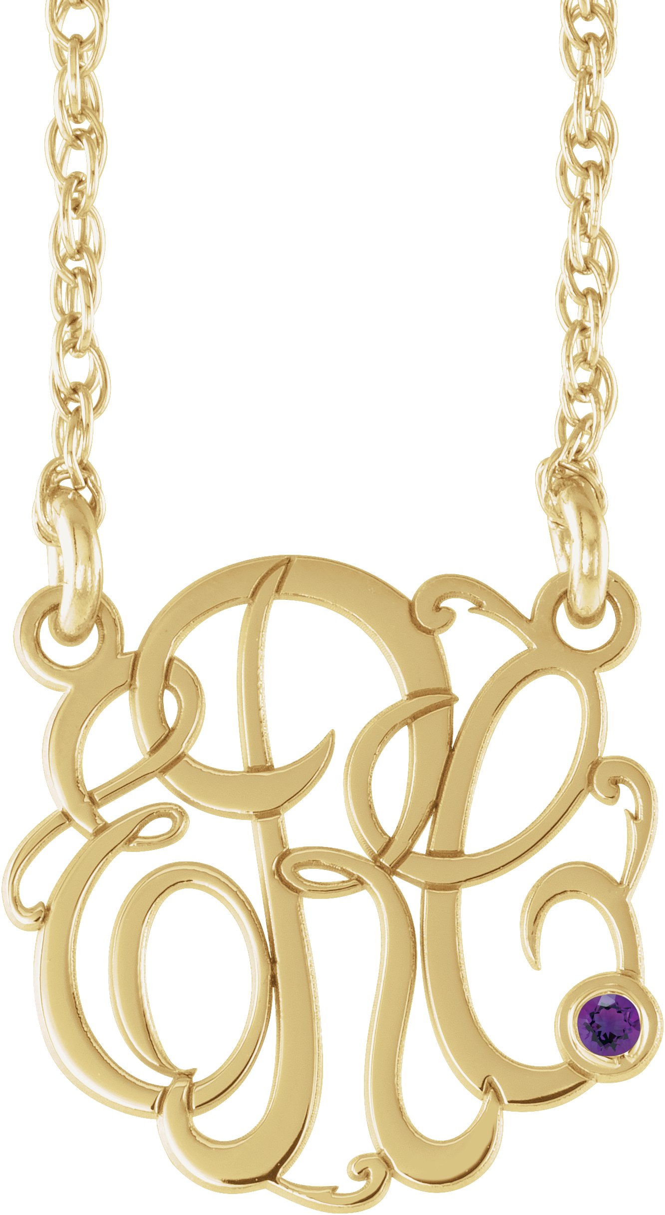Script Monogram Necklace