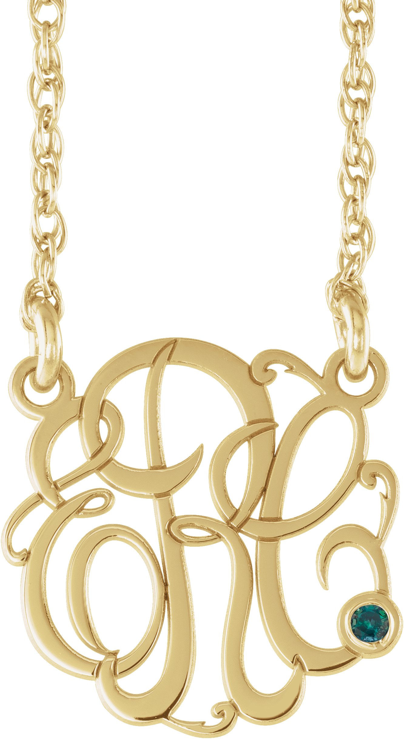 Script Monogram Necklace