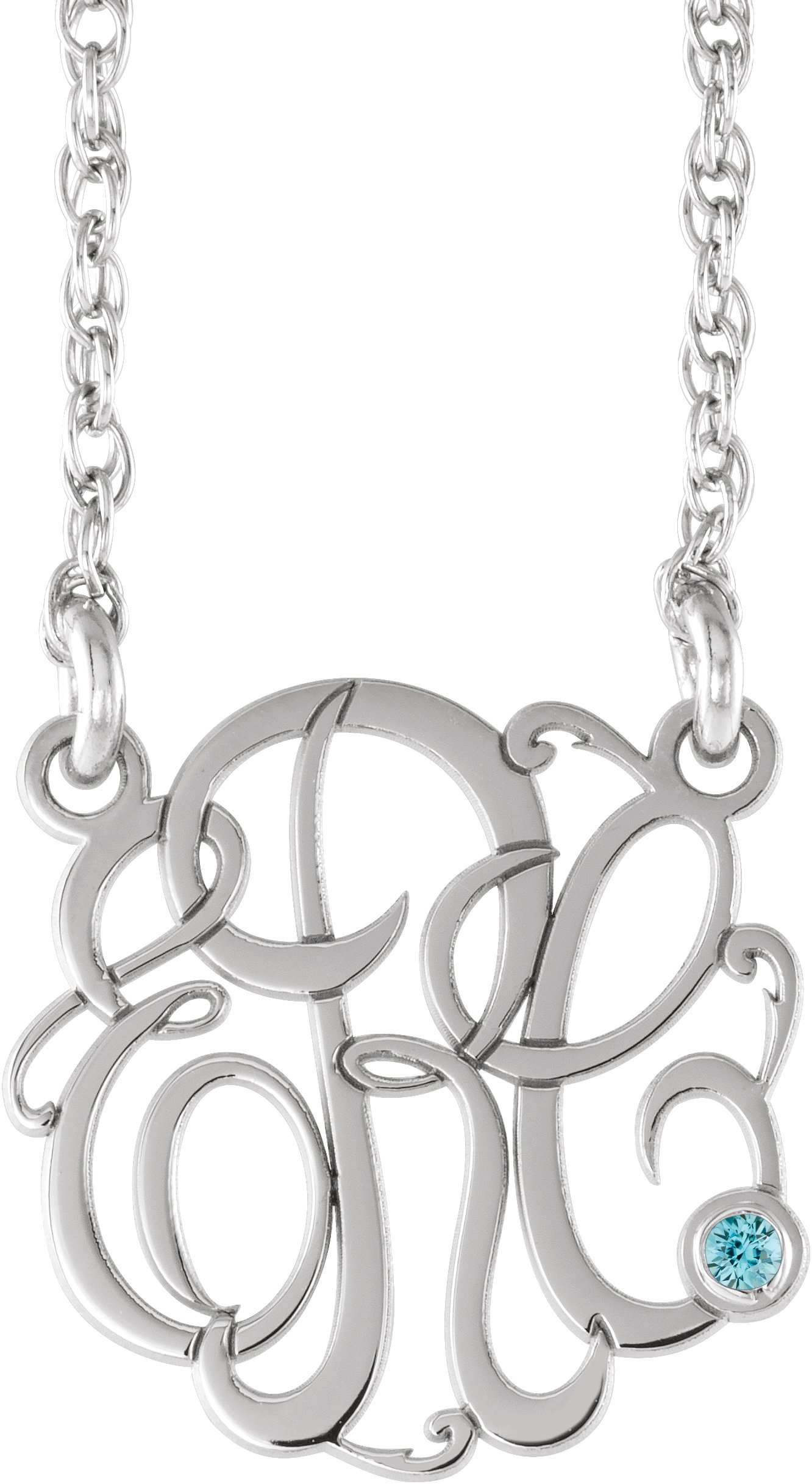 Script Monogram Necklace