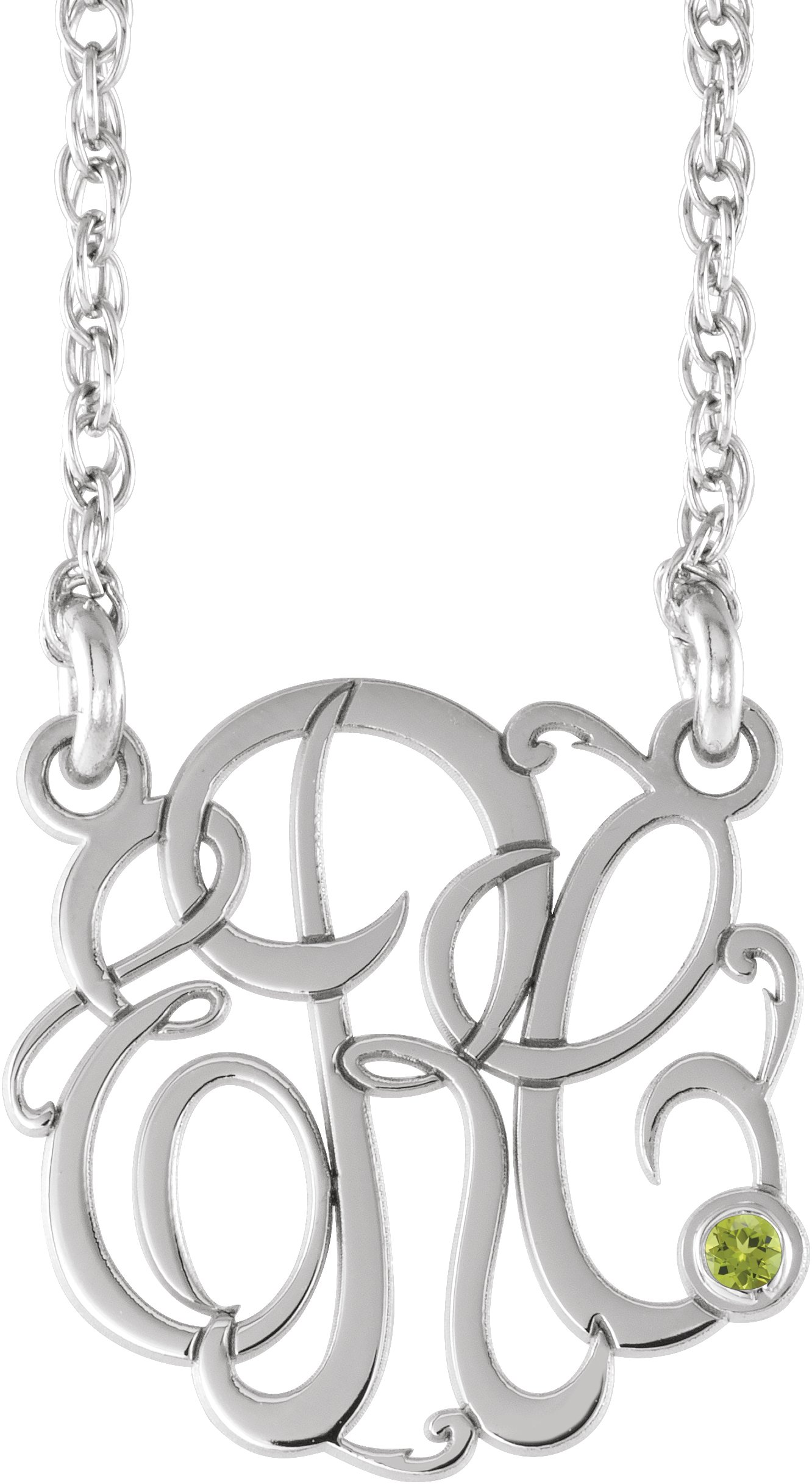 Script Monogram Necklace