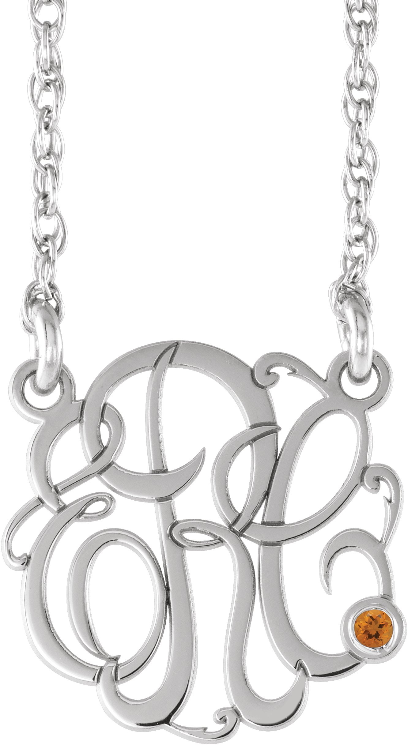 Script Monogram Necklace