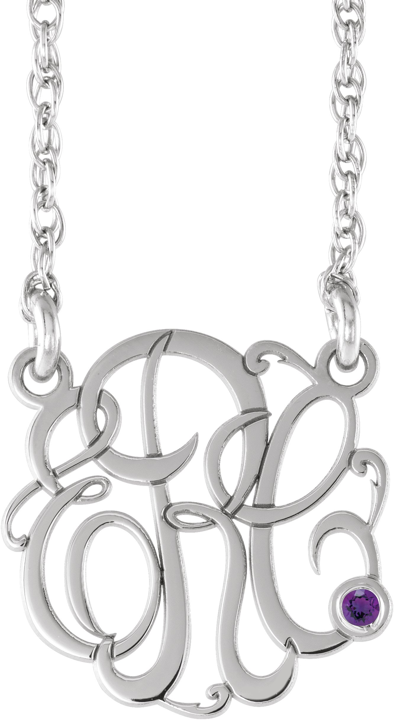 Script Monogram Necklace