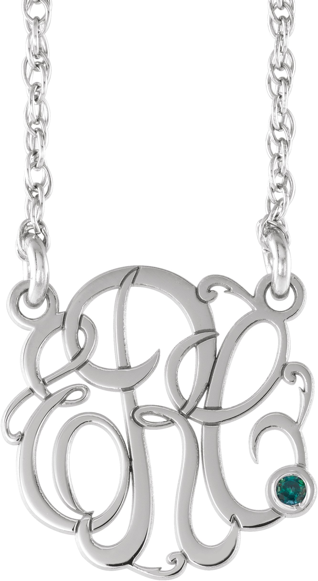 Script Monogram Necklace