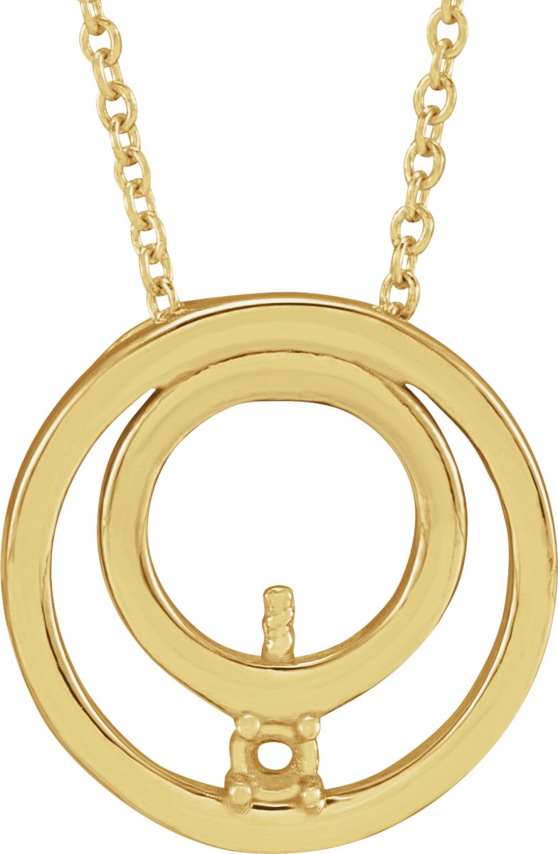 Family Pearl Circle Necklace or Pendant