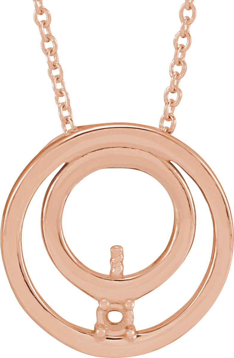 Family Pearl Circle Necklace or Pendant