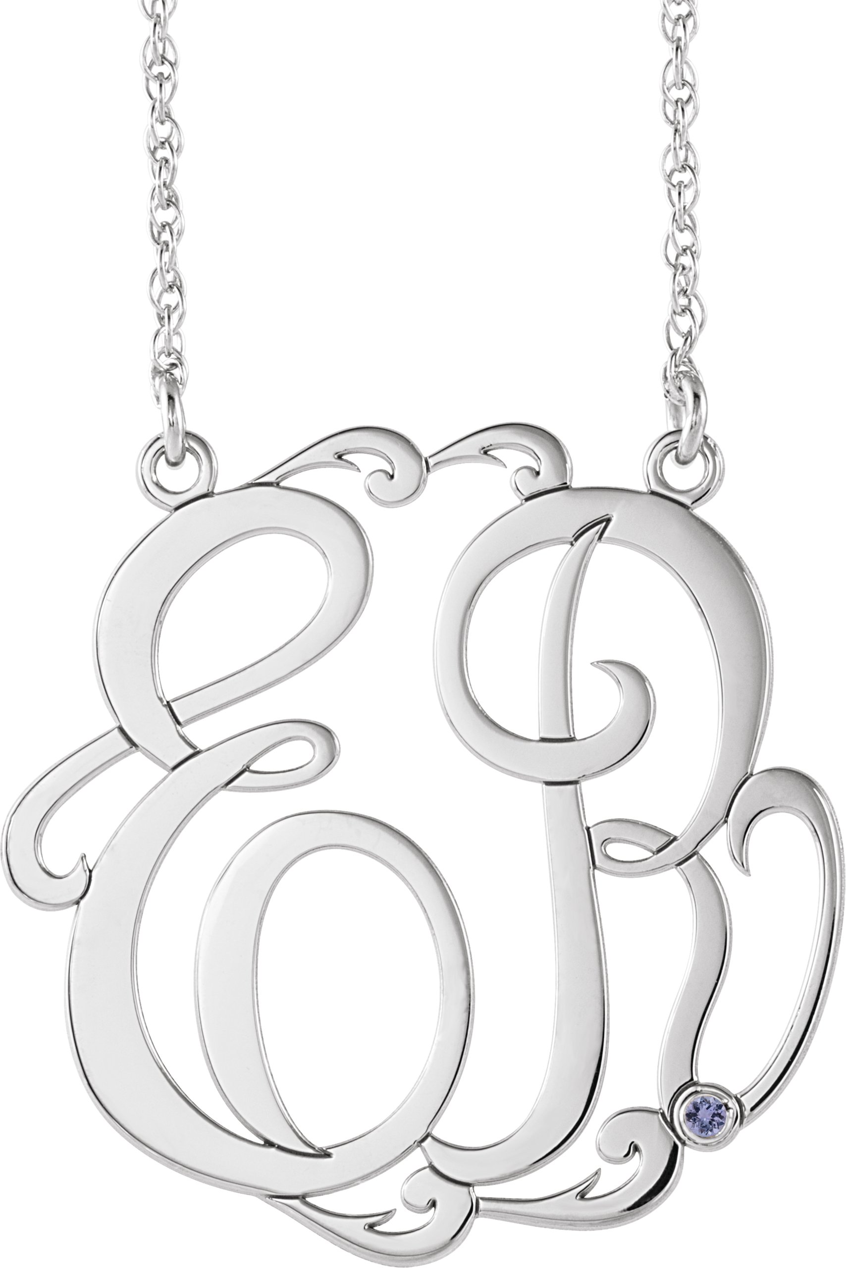 Script Monogram Necklace