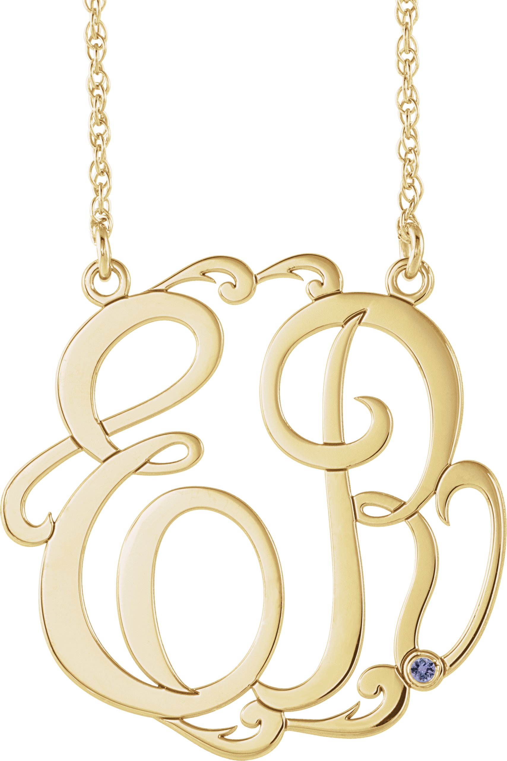 Script Monogram Necklace