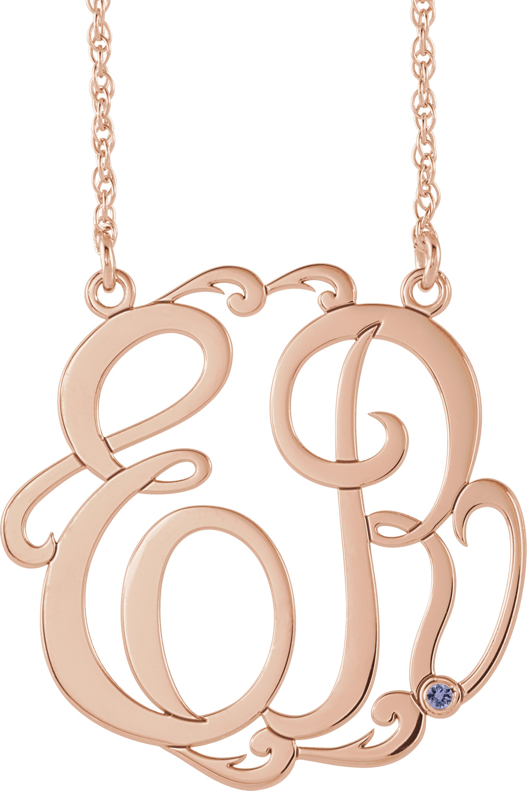 Script Monogram Necklace
