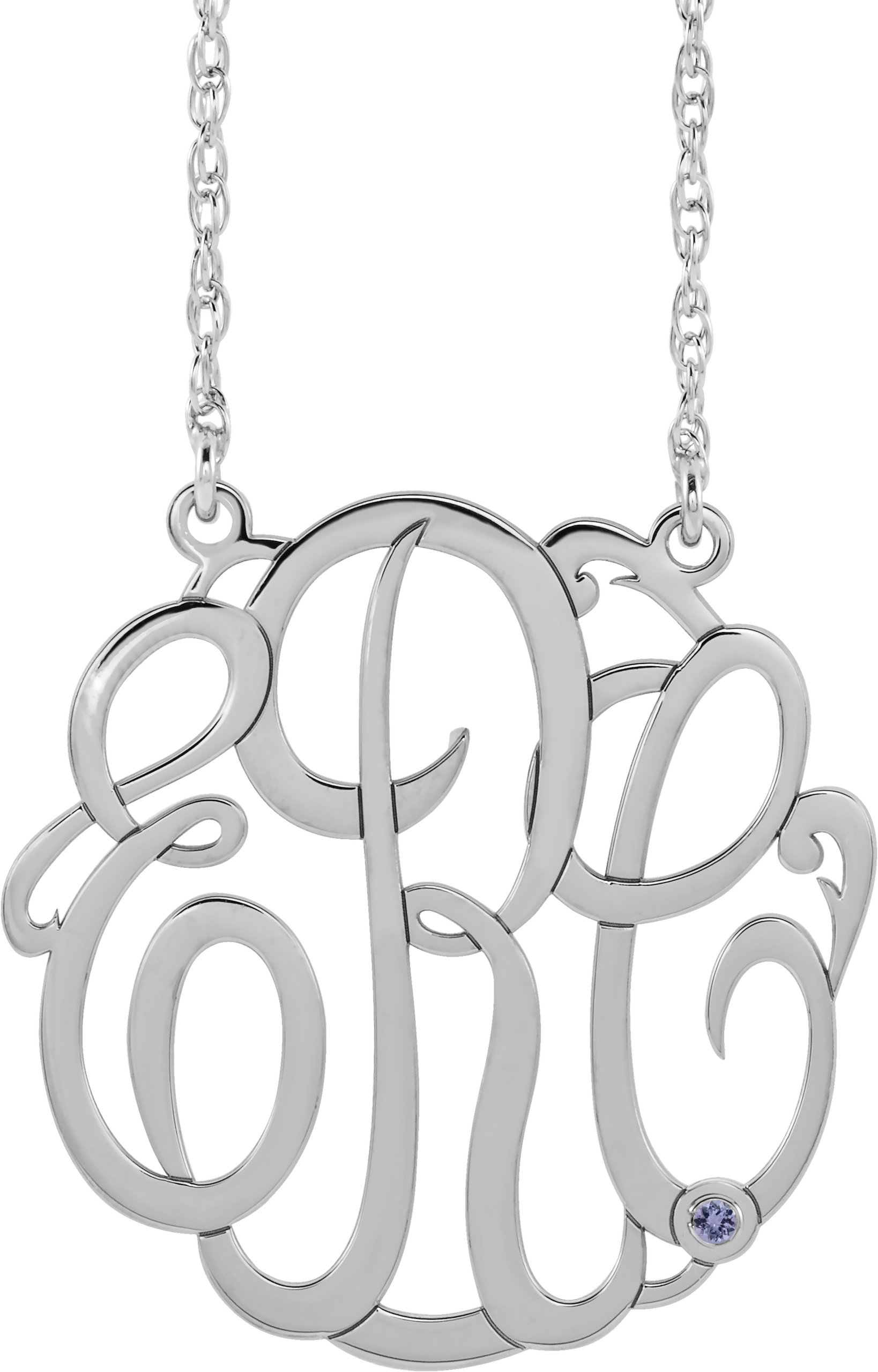 Script Monogram Necklace