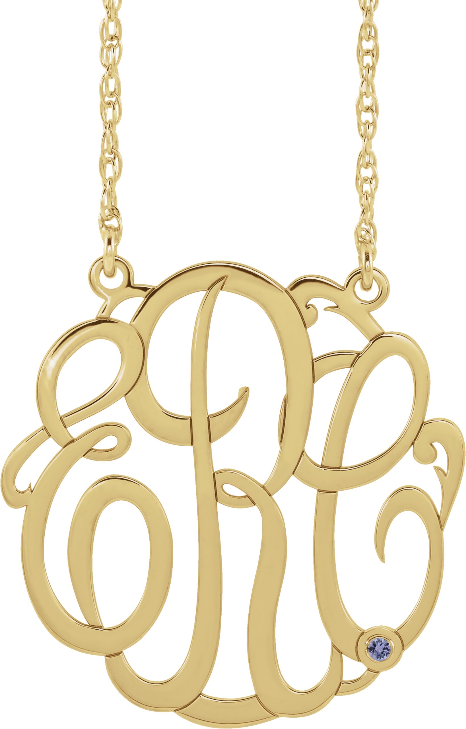 Script Monogram Necklace