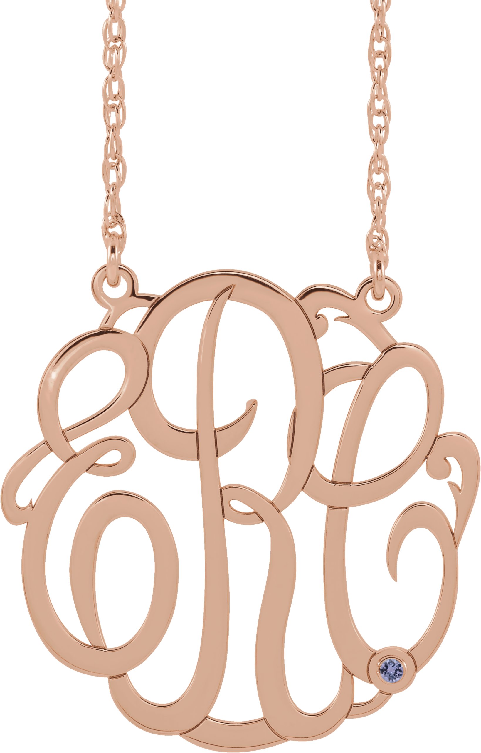 Script Monogram Necklace