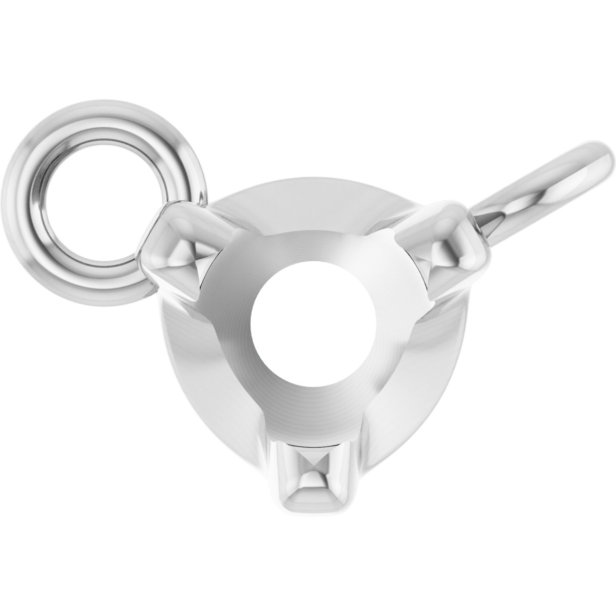 Round 3-Prong Necklace Center