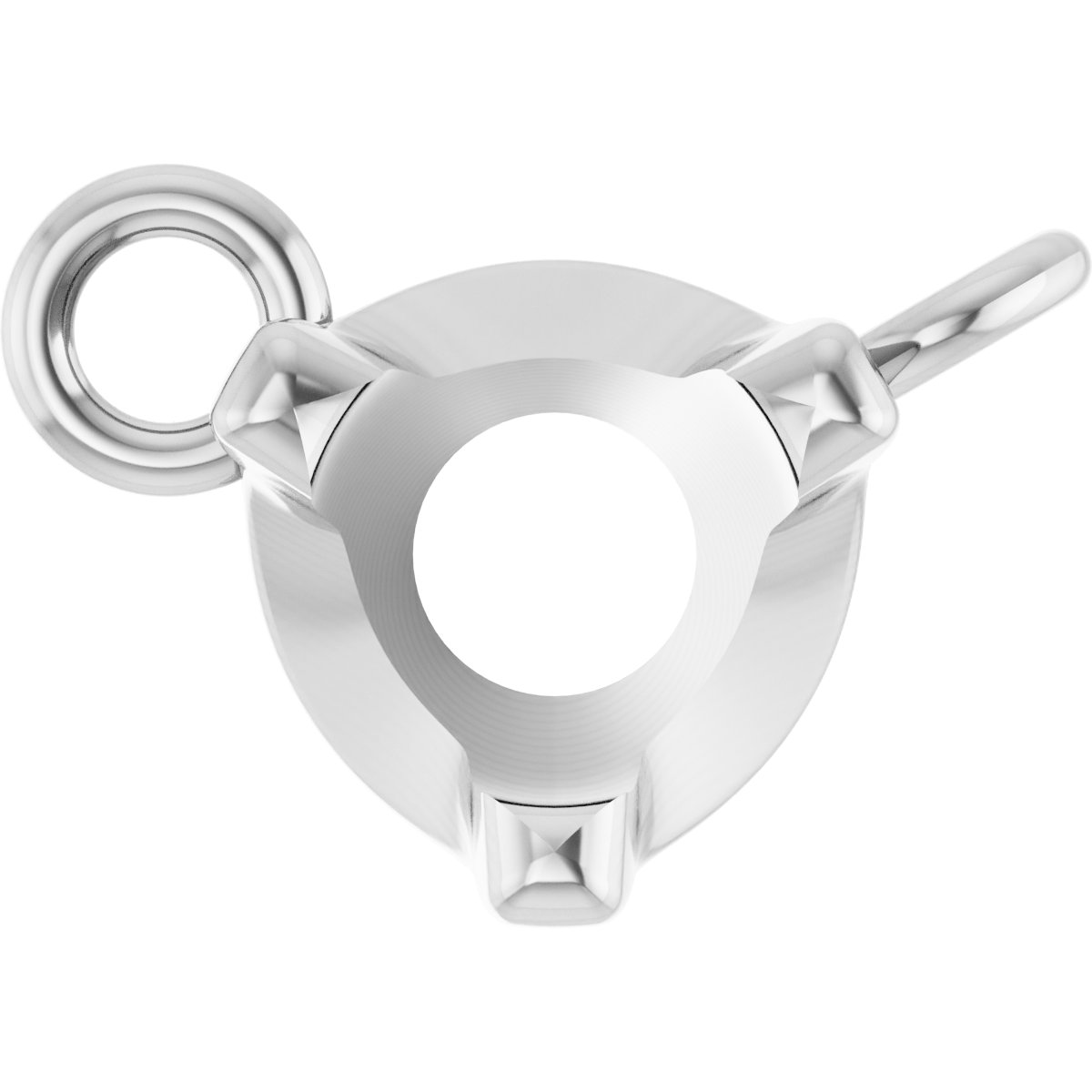 Round 3-Prong Necklace Center