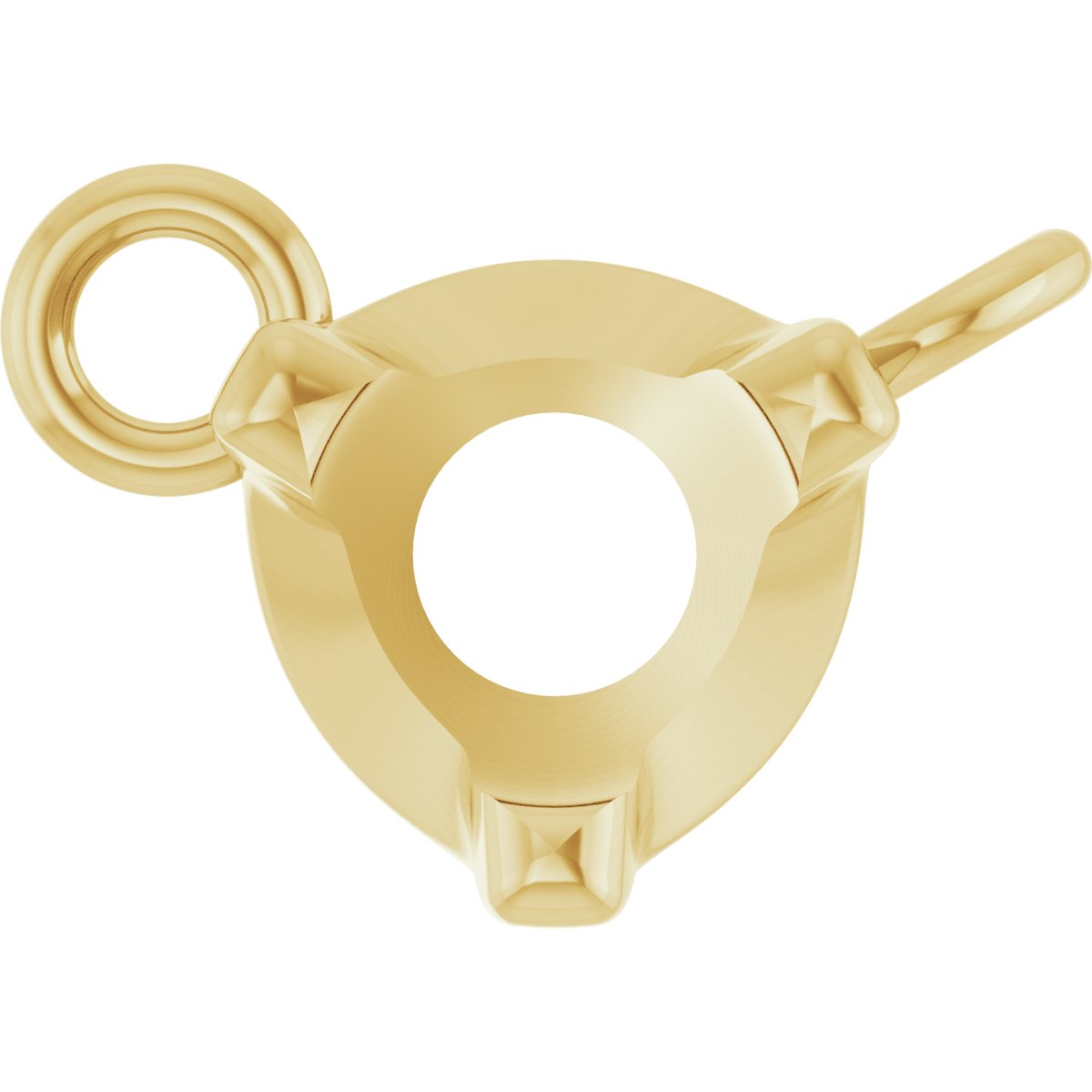 Round 3-Prong Necklace Center