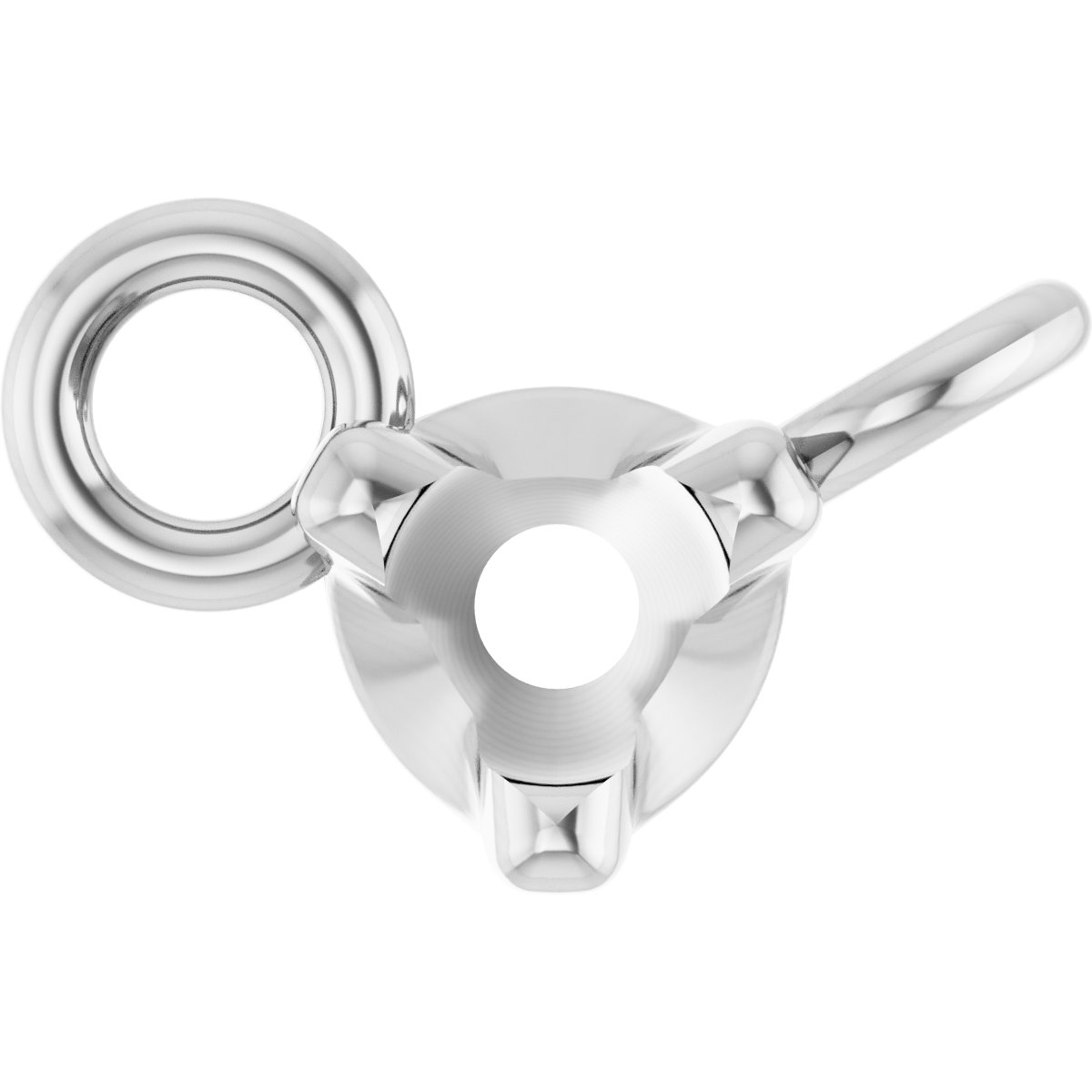 Round 3-Prong Necklace Center