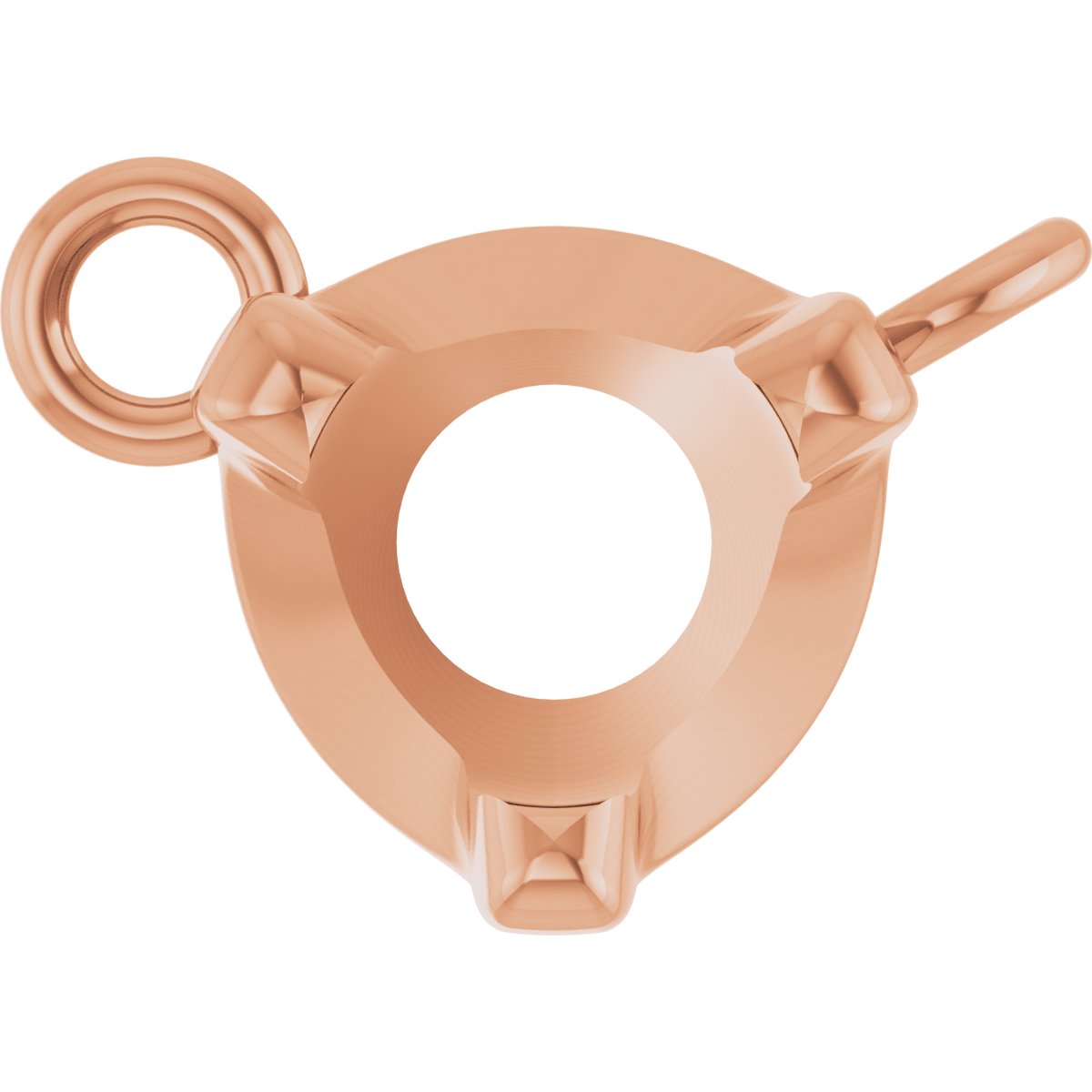 Round 3-Prong Necklace Center