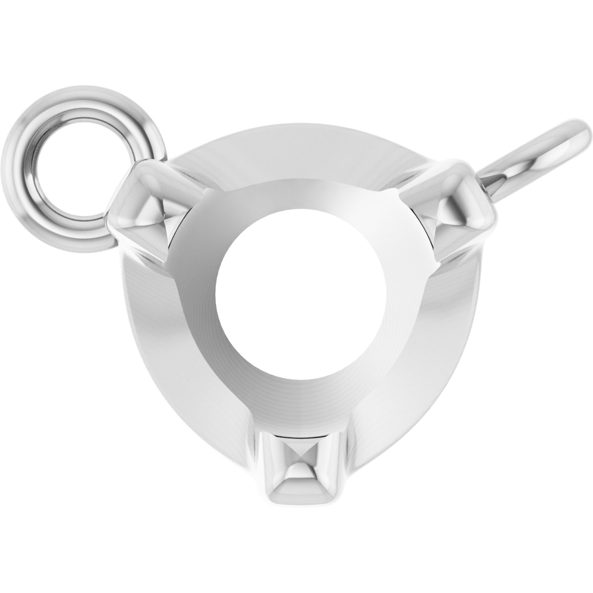 Round 3-Prong Necklace Center