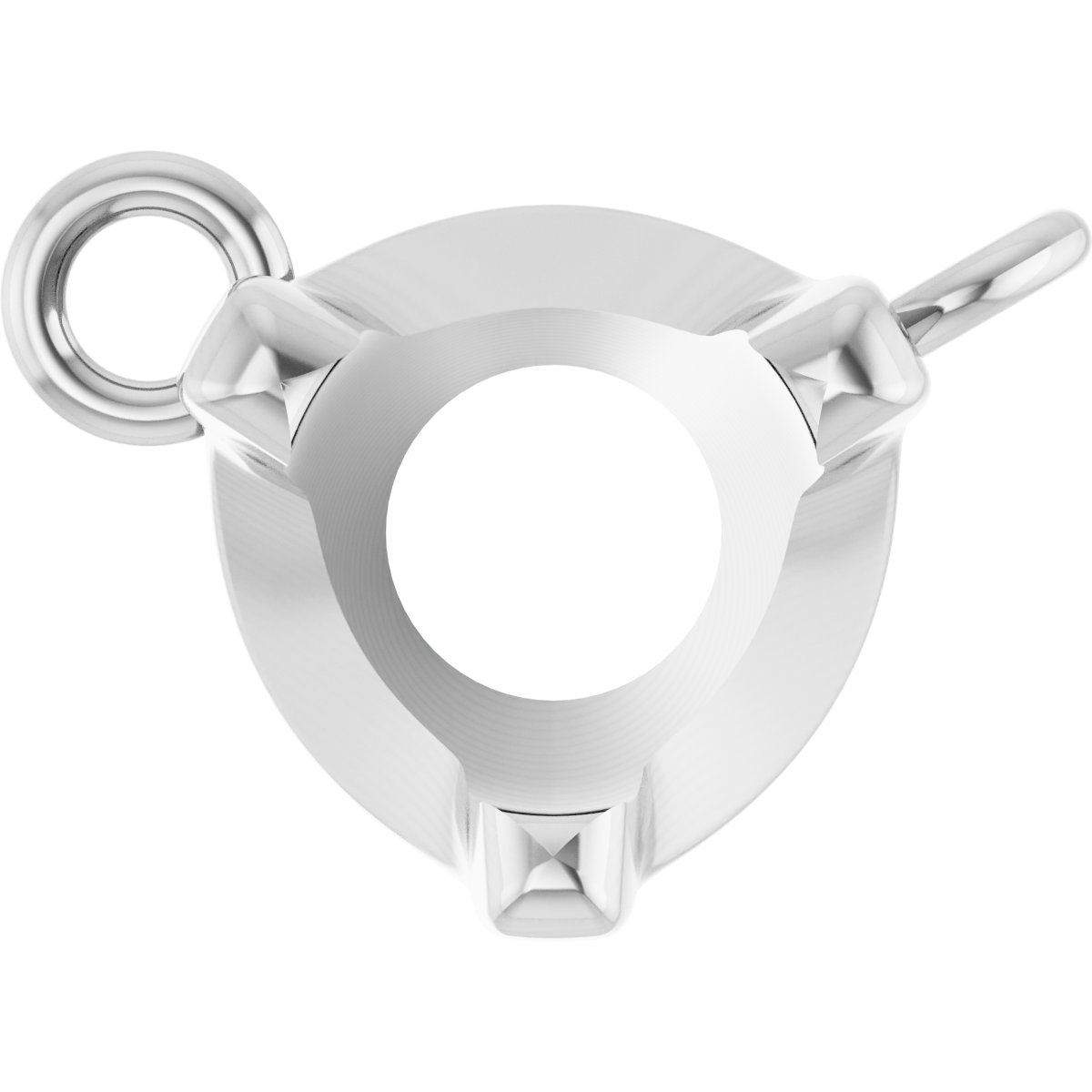 Round 3-Prong Necklace Center