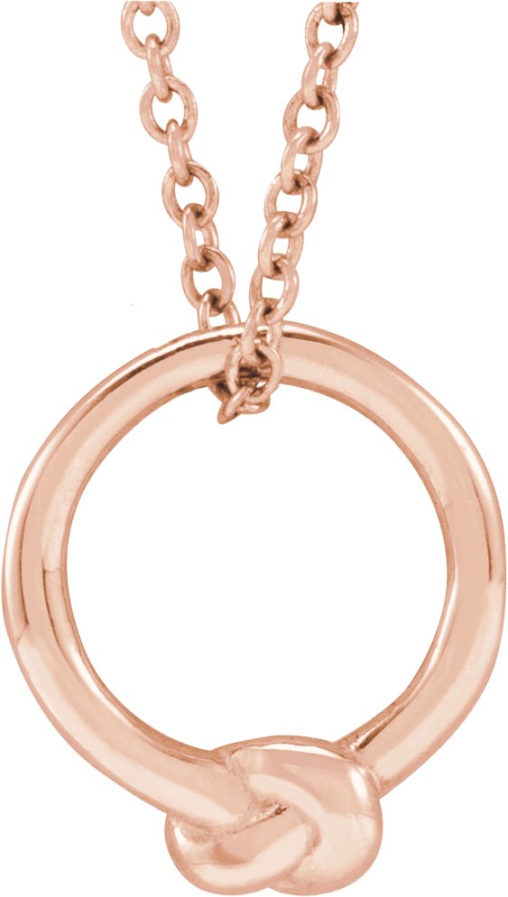 Circle Knot Necklace or Pendant