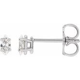 Marquise 4-Prong Lightweight Stud Earrings