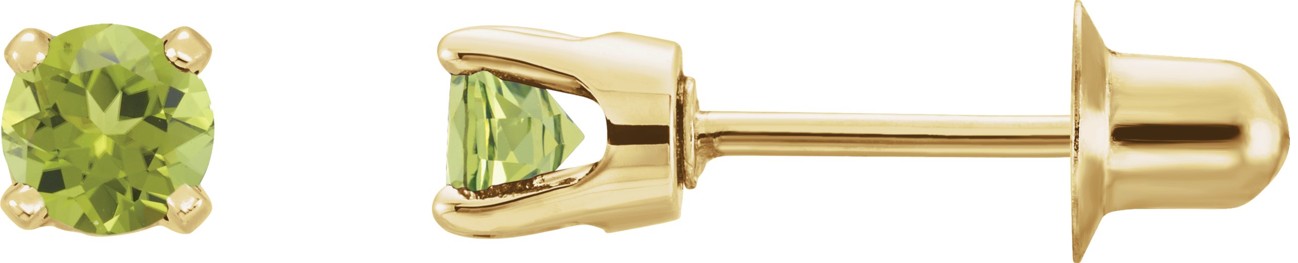 14K Yellow Natural Peridot Earrings Ref 18718817