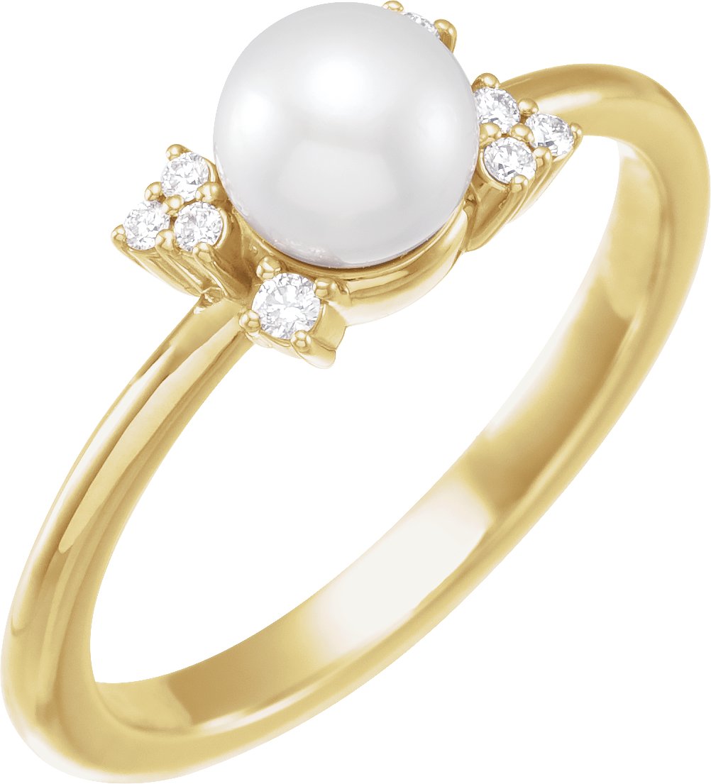 Accented Pearl Ring