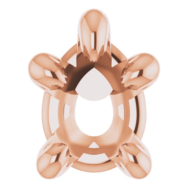Pre-Notched Claw-Prong Earring Setting