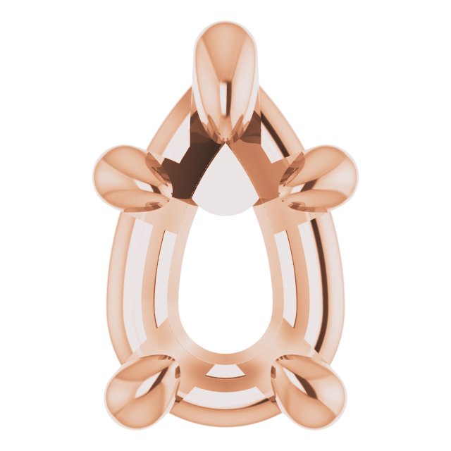 Pre-Notched Claw-Prong Earring Setting