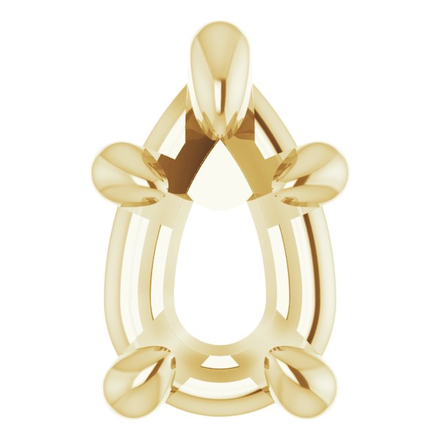 Pre-Notched Claw-Prong Earring Setting
