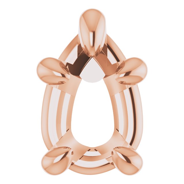 Pre-Notched Claw-Prong Earring Setting