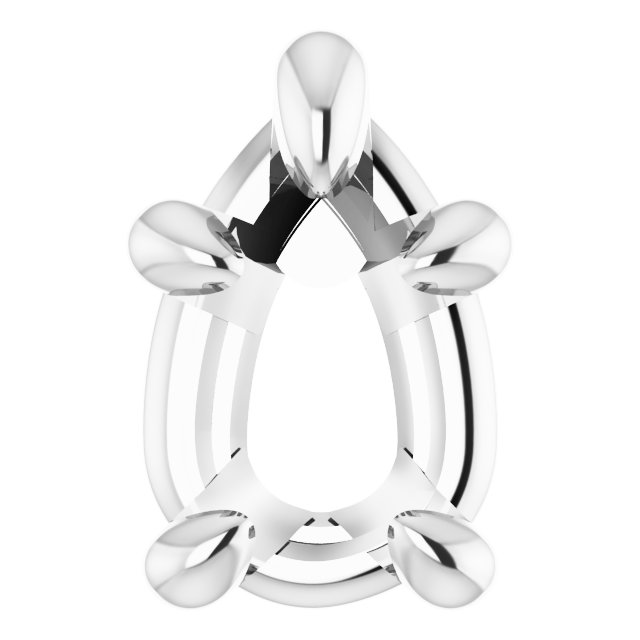 Pre-Notched Claw-Prong Earring Setting