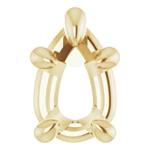 Pre-Notched Claw-Prong Earring Setting